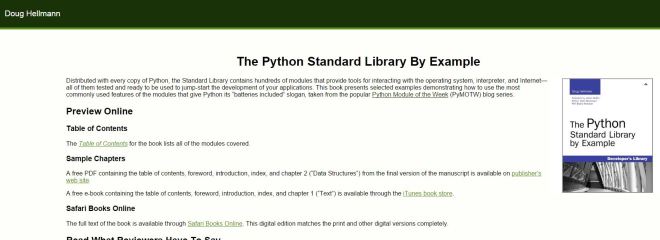 PyMOTW – Python Module of the Week | datafireball