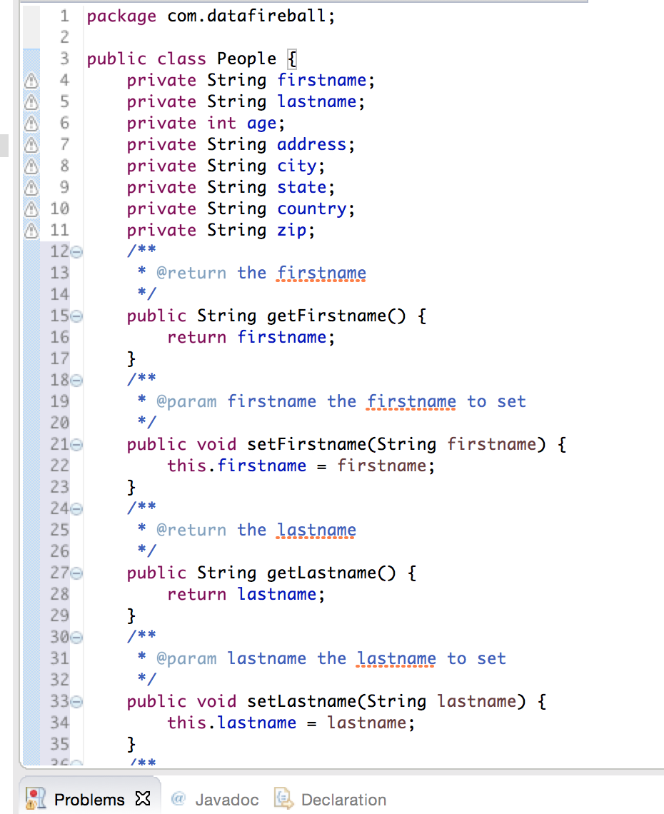 Eclipse – Source Auto Generate | datafireball
